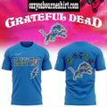 Detroit Lions Celebration Grateful Dead 60 Years Night Logo 2025 Shirt