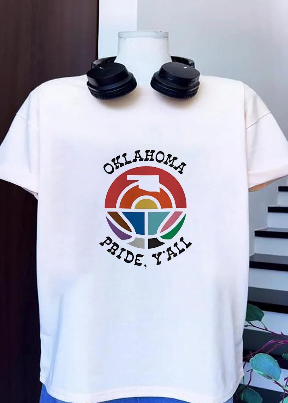 Oklahoma Pride, Y’all State Retro Sunset Graphic T-Shirt