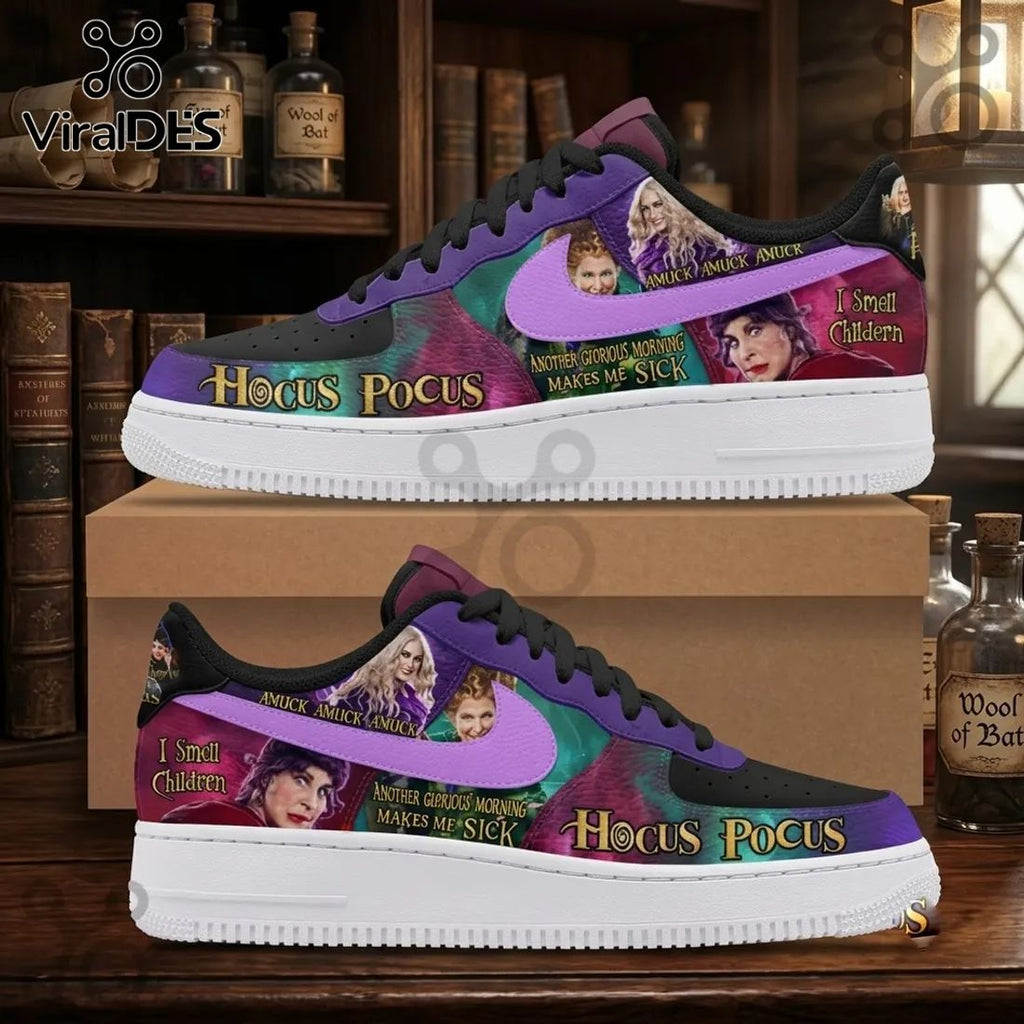 Hocus Pocus Sanderson Sisters Purple Air Force 1 Sneakers