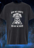 Give Me Liberty or Give Me Death Skull Liberty Bell Shirt