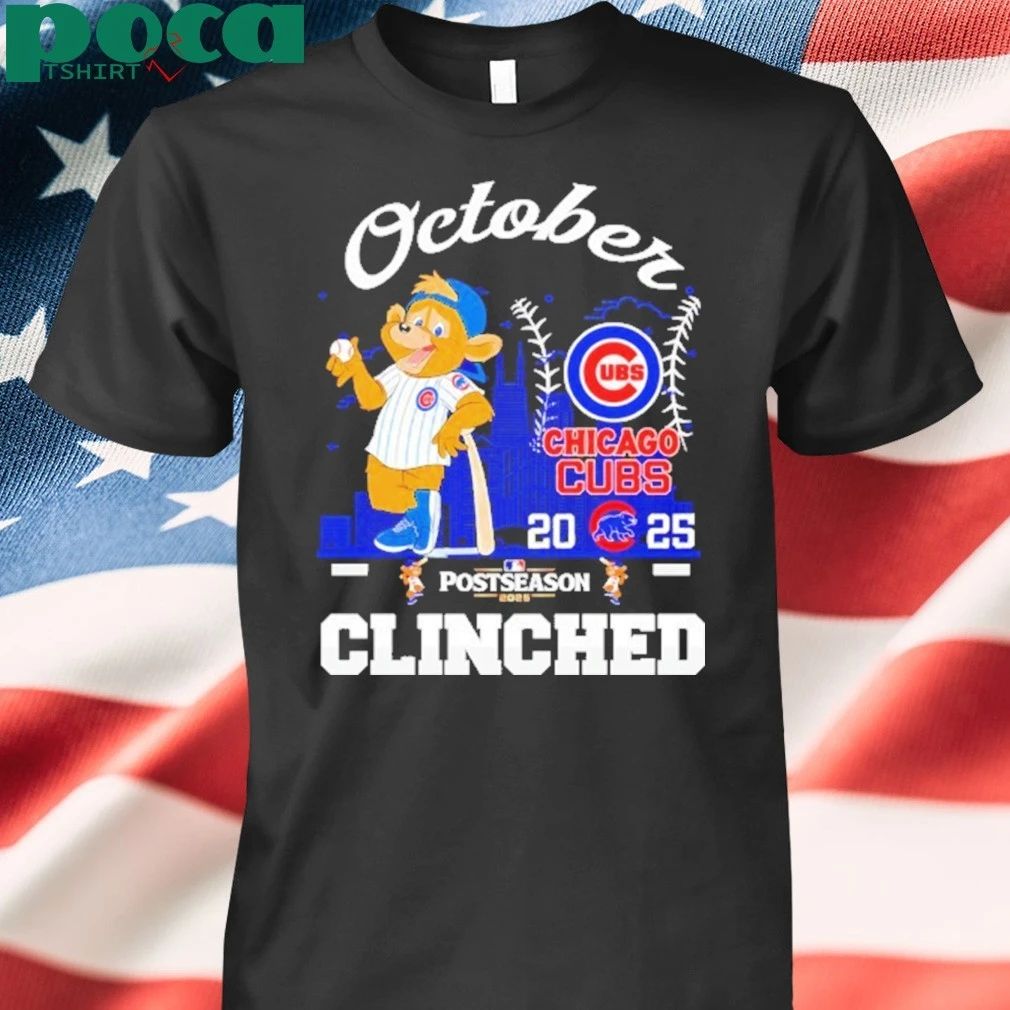 Chicago Cubs Postseason Clinched 2025 October T-shirt