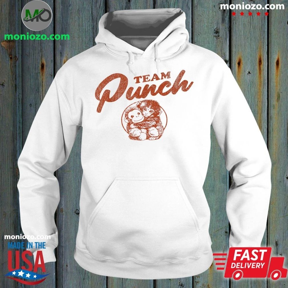 Original Team Punch Cute Punch Monkey With Plush Orangutan Shirt