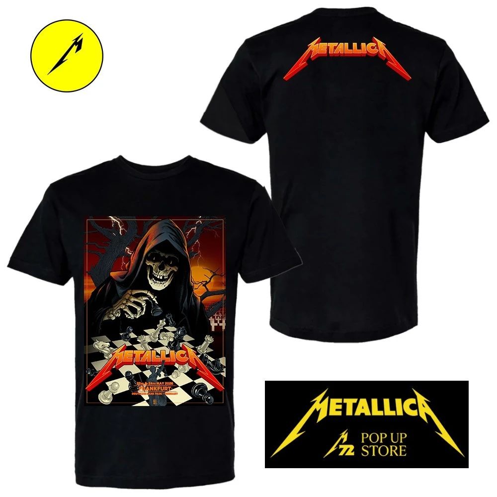 Metallica M72 Frankfurt Exclusive Limited Edition Frankfurt Pop Up Art At Deutsche Bank Park Germany On May 22nd And 24th 2026 Two Sided Unisex Shirt