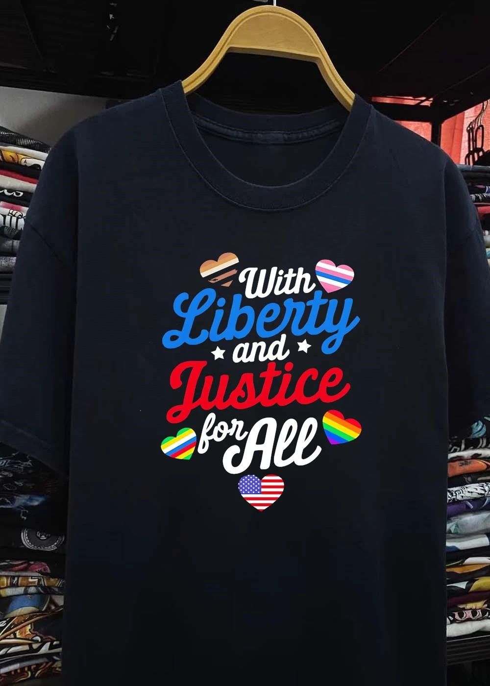 With Liberty and Justice for All shirt