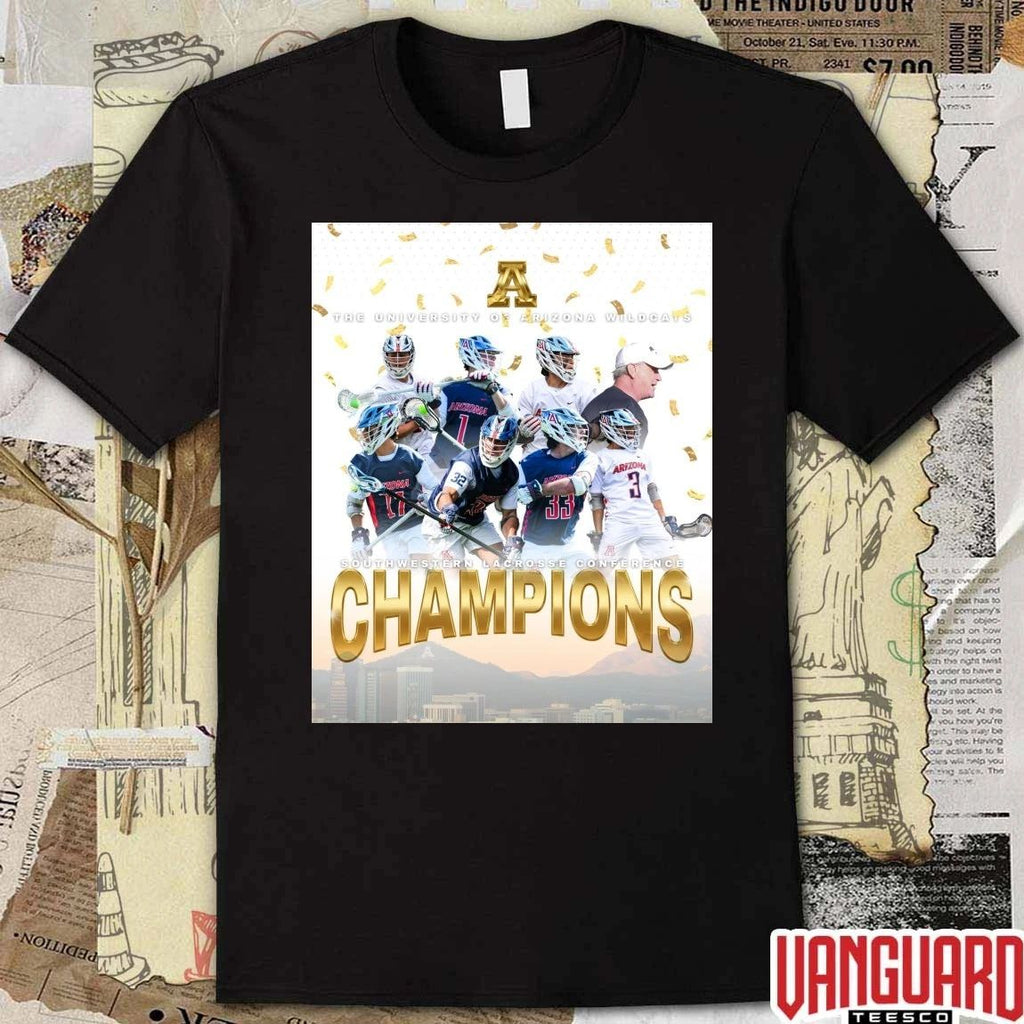Awesome Arizona Wildcats Men’s Lacrosse Team 2026 SLC Championship Poster t-shirt