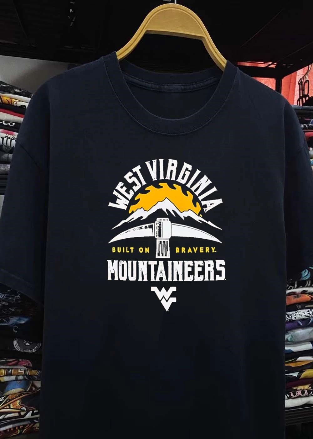 West Virginia Mountaineers built on bravery logo shirt