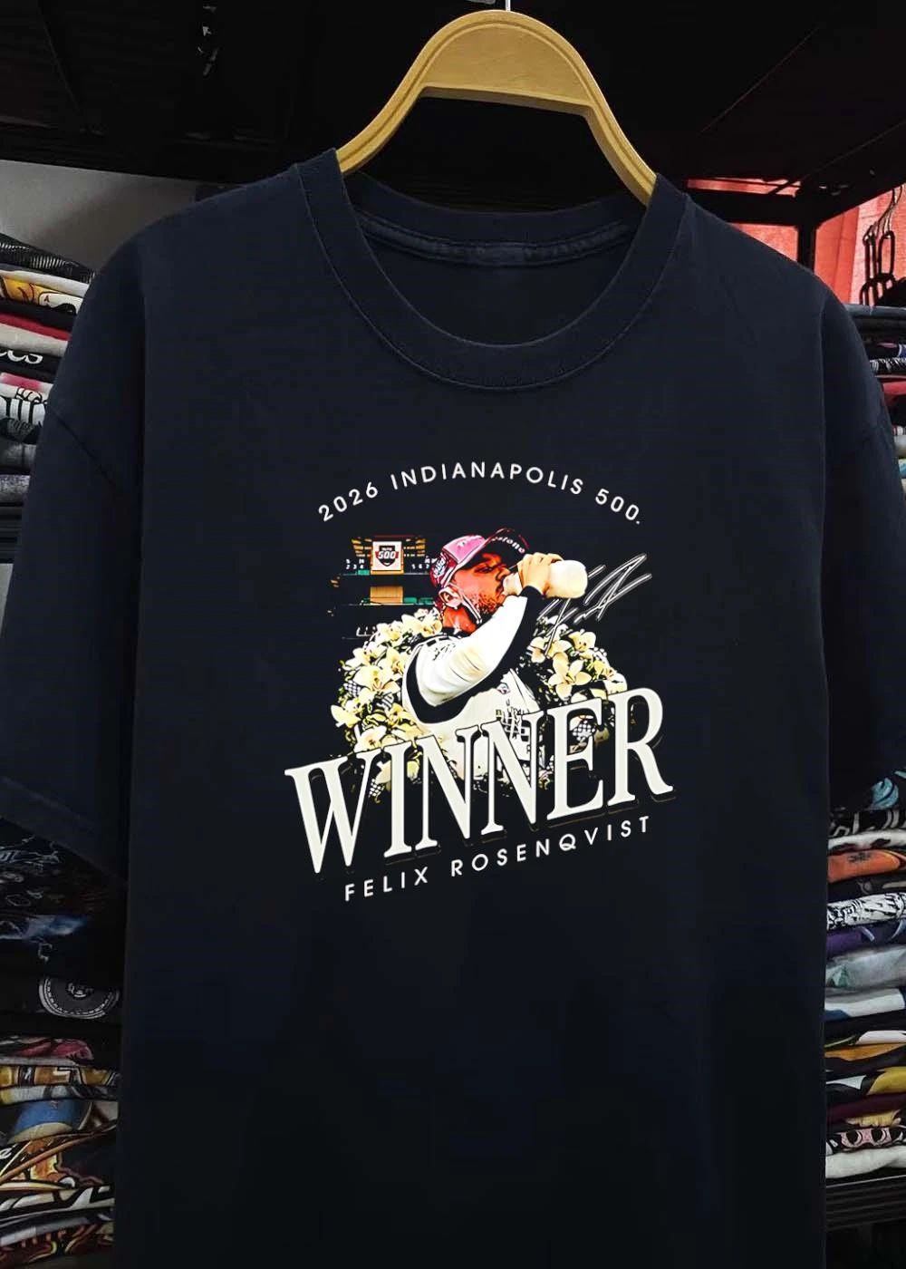Felix Rosenqvist, Indianapolis 500 Winner Drinking Milk, 2026 Indianapolis 500 Winner Felix Rosenqvist, IndyCar T-Shirt