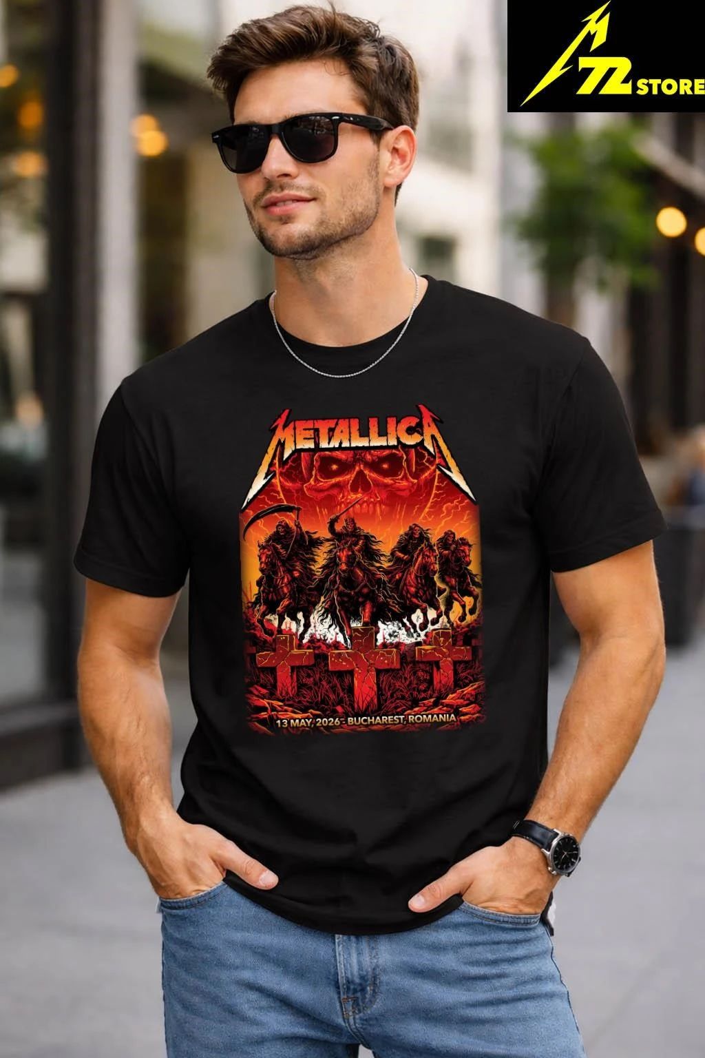 Metallica M72 World Tour Bucharest Romania On May 13 2026 Shirt