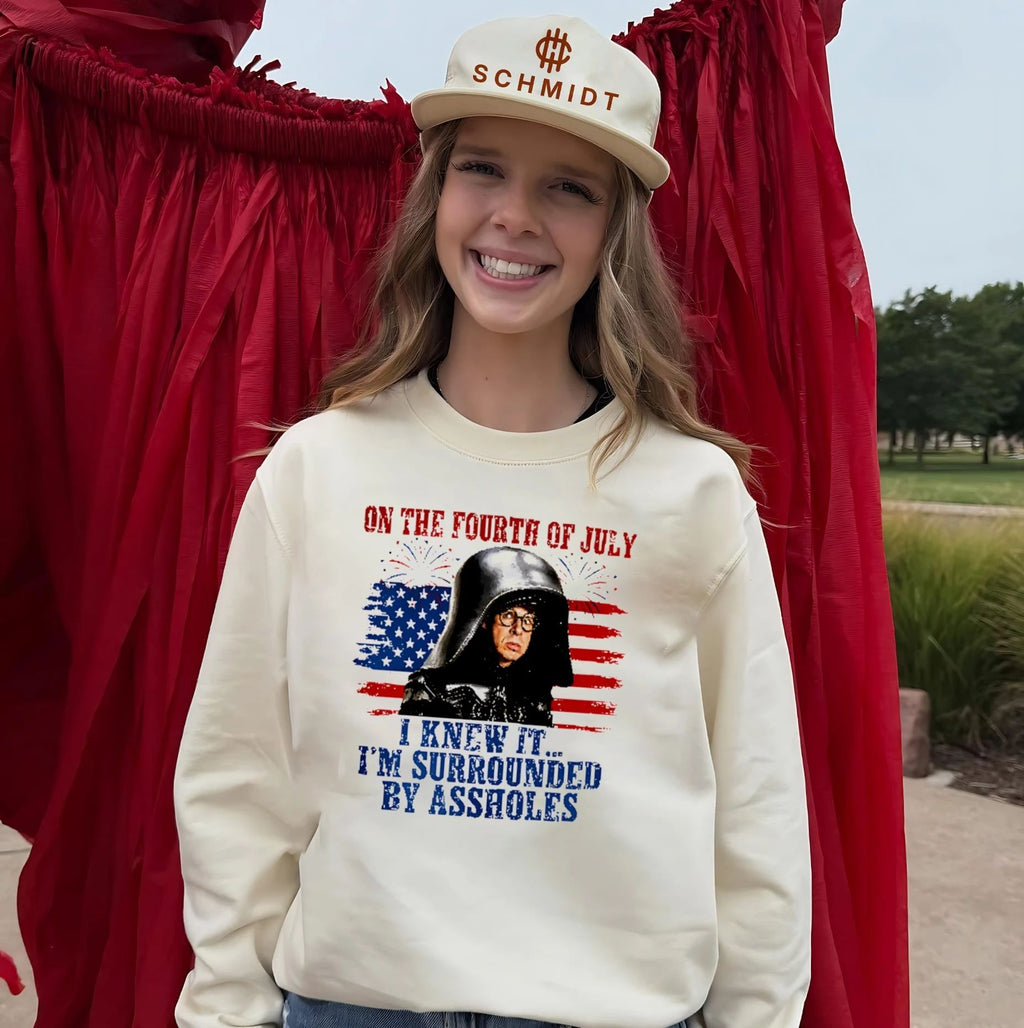 Dark Helmet Spaceballs I Knew It I’m Surrounded By Assholes 4th Of July shirt