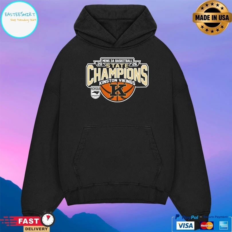 NCHSAA Men’s 3a Basketball State Champions Kinston Vikings 2026 T-shirts
