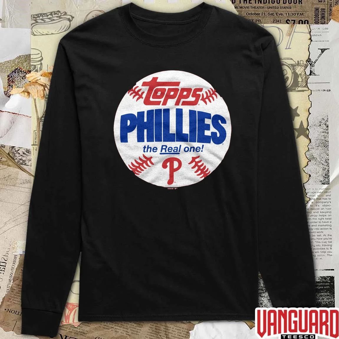 Philadelphia Phillies MLB 2026 x Topps Baseball The Real One t-shirt
