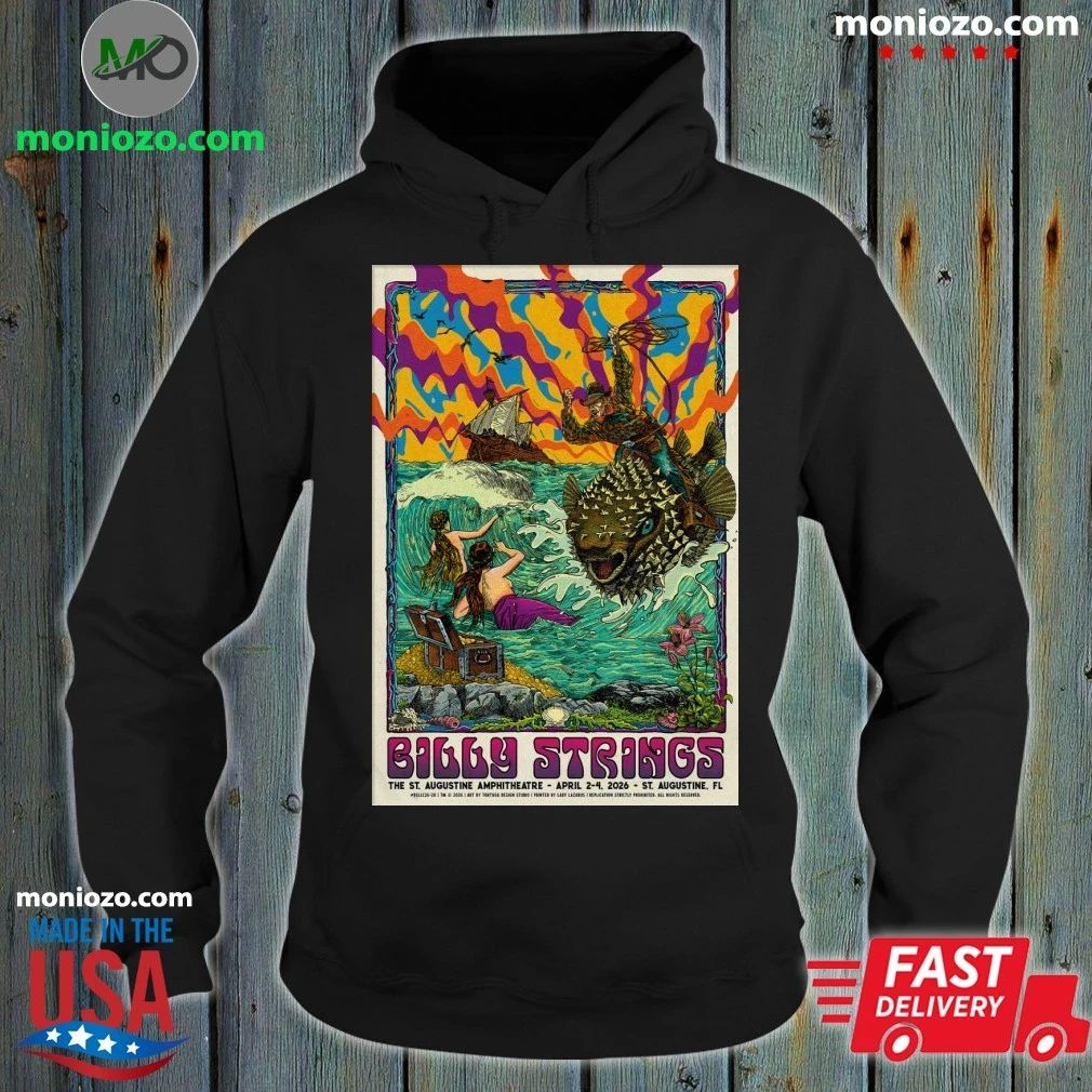 Billy Strings Apr 2-4 2026 Saint Augustine Amphitheatre Saint Augustine, FL Poster Shirt