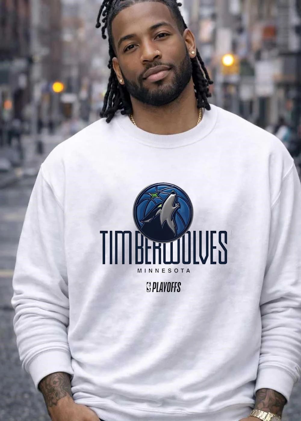 Minnesota Timberwolves NBA Playoffs White T-Shirt