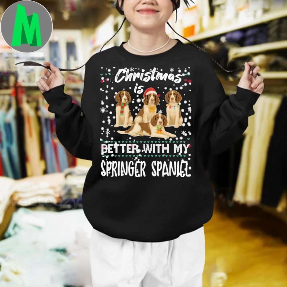 Christmas is better with Springer Spaniel Shirt