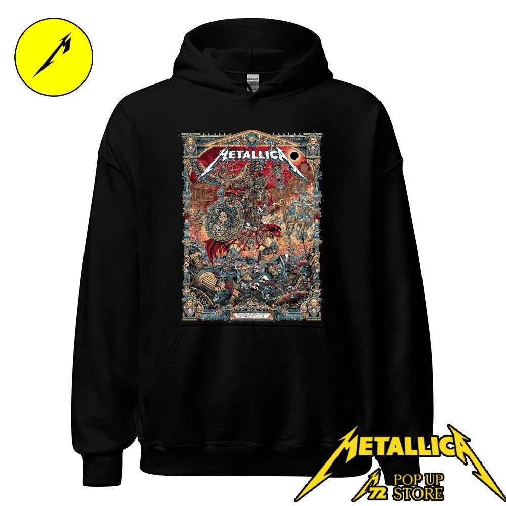 Metallica M72 Athens 2026 Pop Up Shop Poster At Greece Olympic Stadium On May 9 2026 The Warrior With Medusa Shield Art By Juan Ma Orozco Shirt