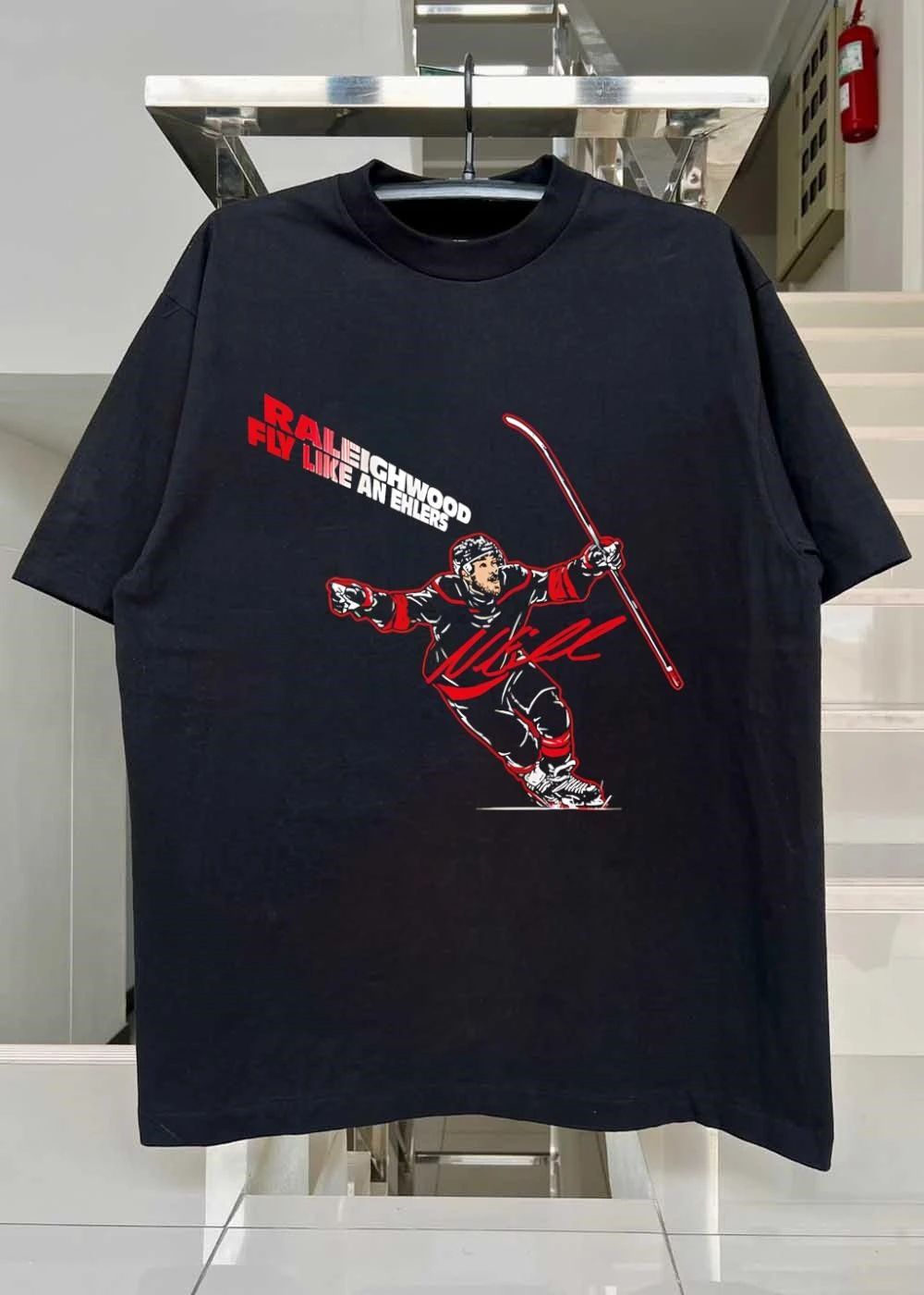 Raleighwood Fly Like An Ehlers Hockey Shirt