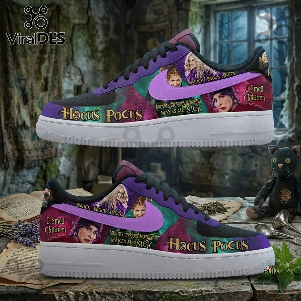 Hocus Pocus Sanderson Sisters Purple Air Force 1 Sneakers