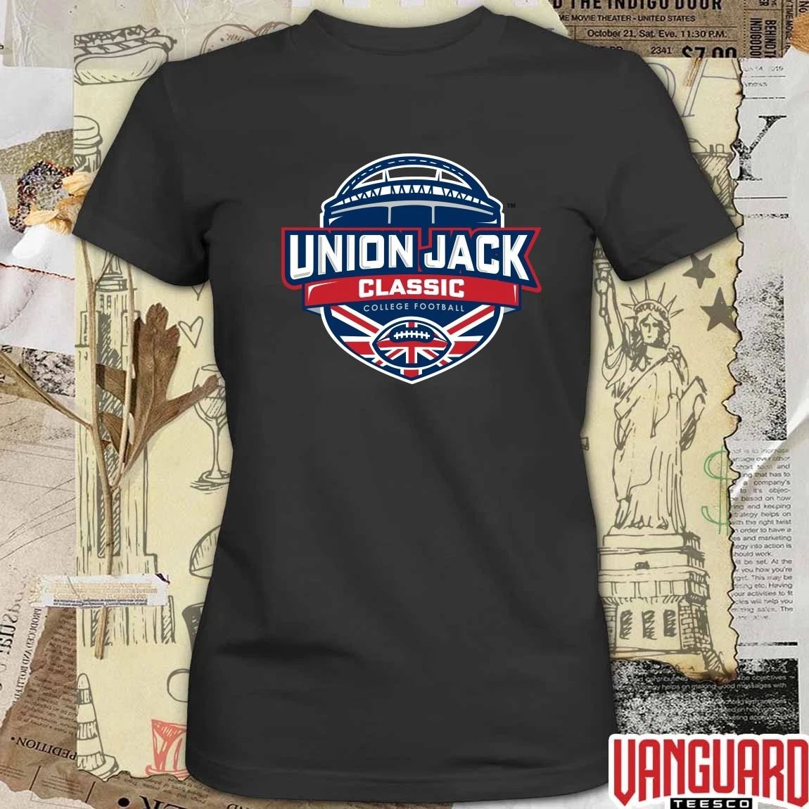 Union Jack Classic NCAA Division I College Football Event United Kingdom Logo t-shirt