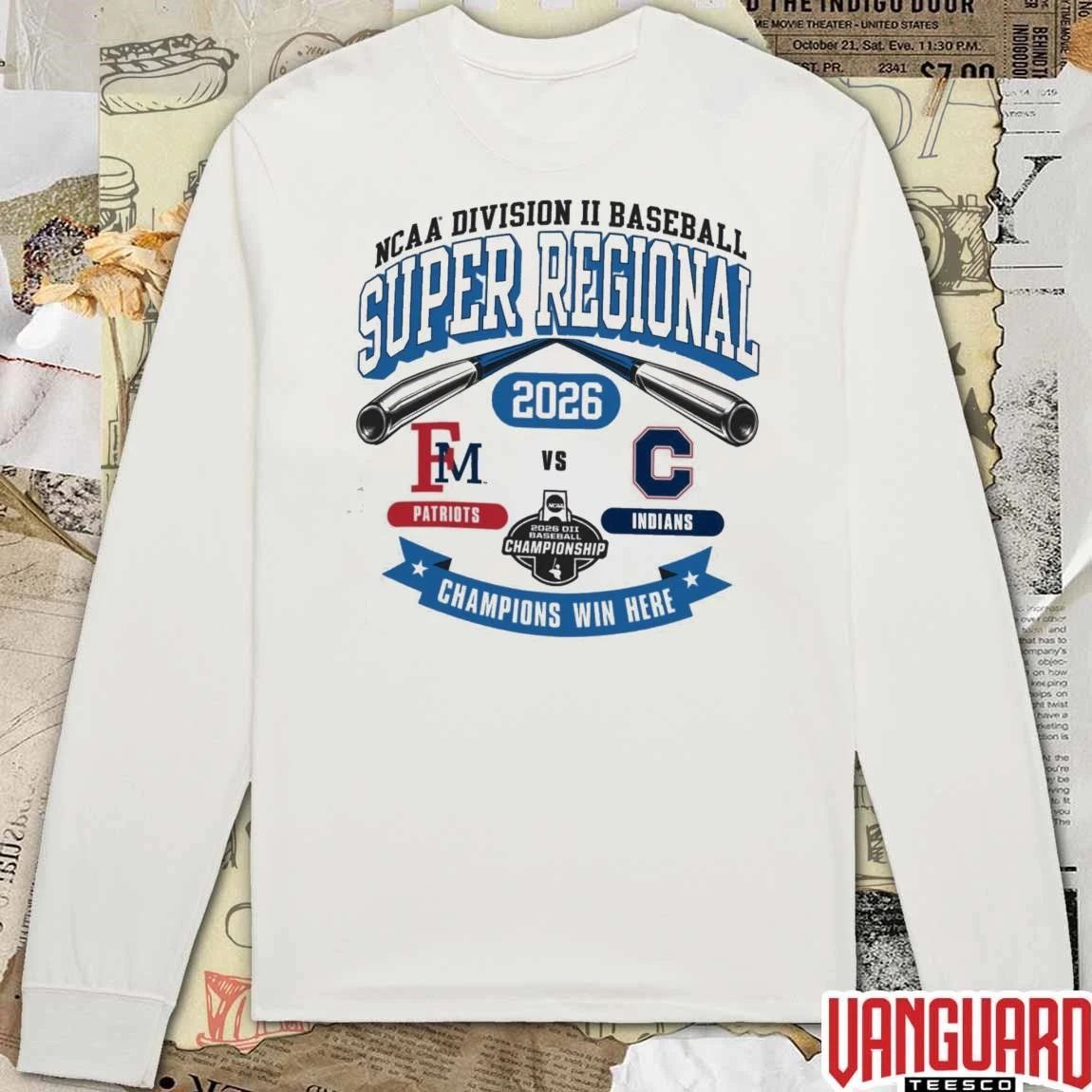 2026 NCAA Division II Baseball Super Regional Catawba Patriots Vs Indians Champions Win Here t-shirt