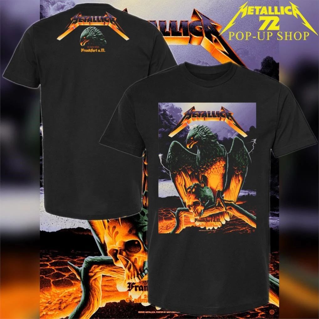 Metallica M72 Frankfurt 2026 Deutsche Bank Park Show 2 Art By Max Löffler Pop-Up Shop T-shirt