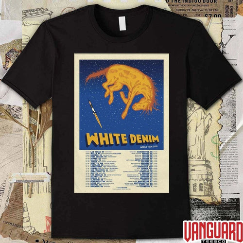 2026 White Denim World Tour Poster t-shirt