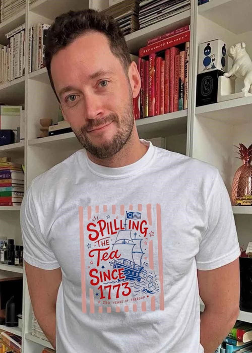 250 Years of Freedom Spilling the Tea Since 1773 Historical Ship T-Shirt