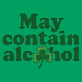 May Contain Alcohol Shamrock St Patrick's Day Design