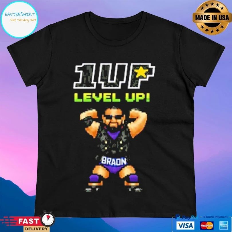 1up Wrestling Level Up Sebastian Braun T-shirts