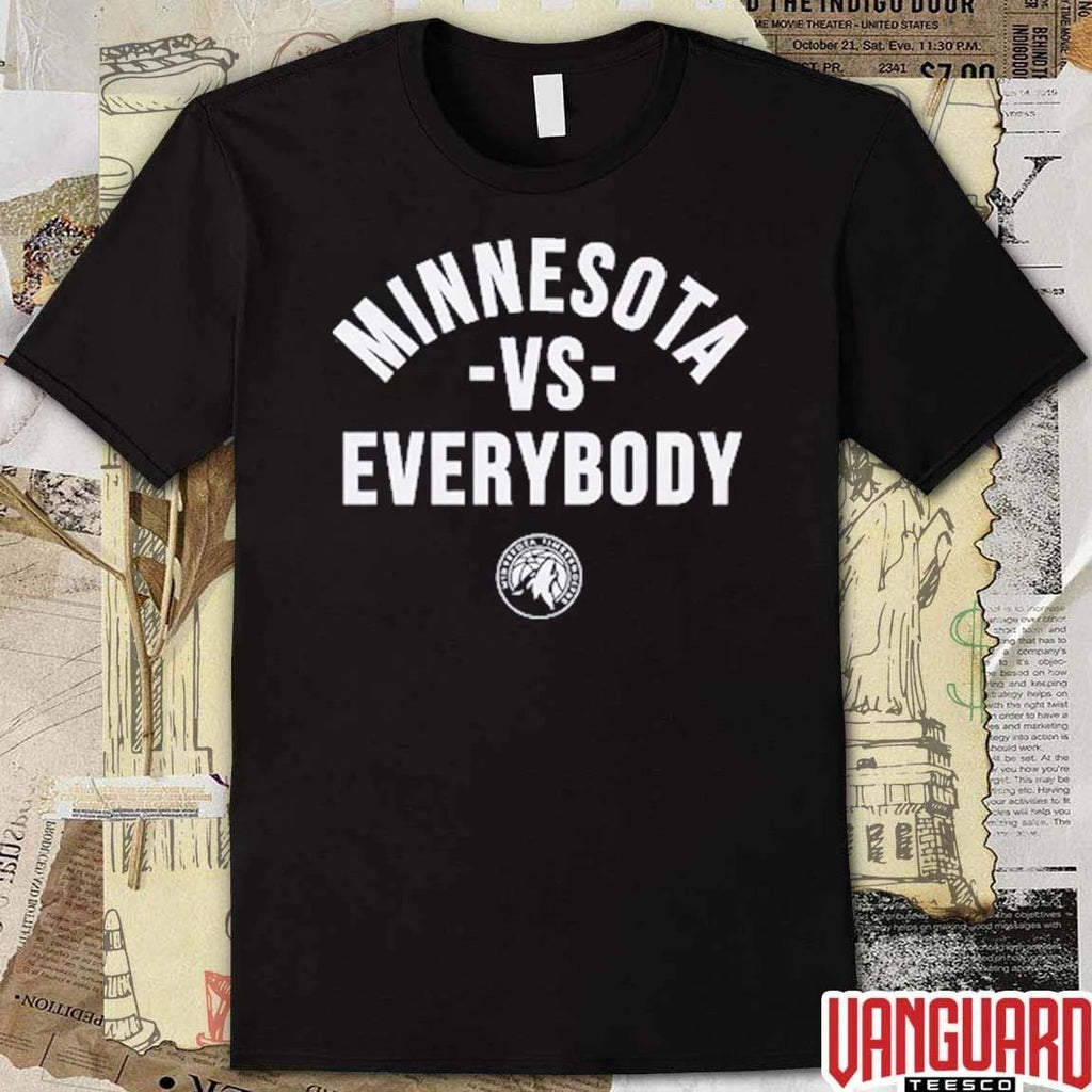 Minnesota Vs Everybody Minnesota Timberwolves 2026 NBA Playoffs Basketball t-shirt