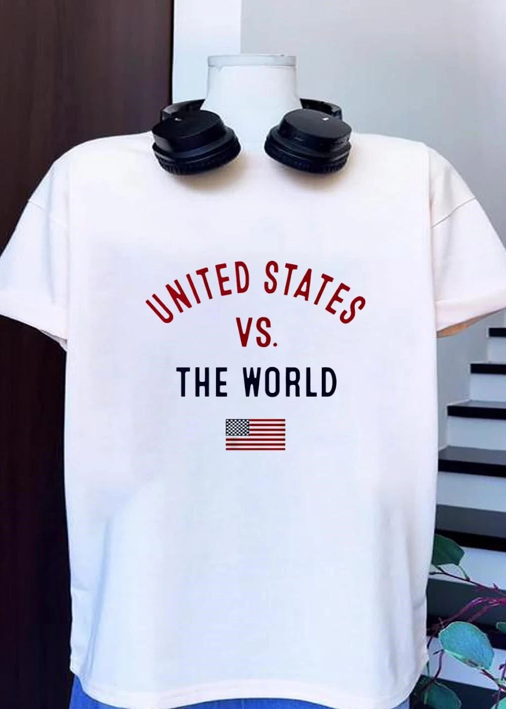 United States Vs The World Flag shirt