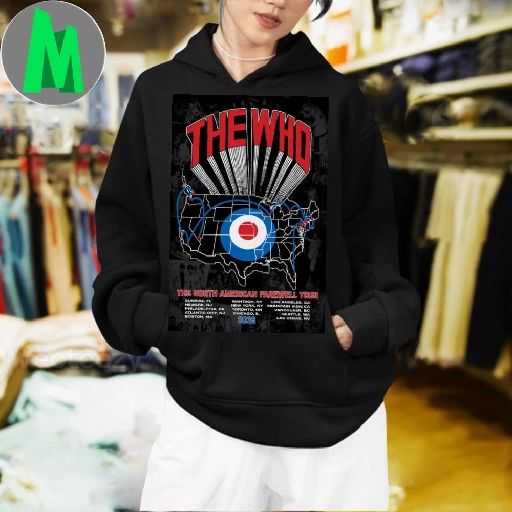 The Who The Song is Over Tour North American 2025 Poster T-Shirt