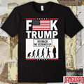 Stephen Colbert Wearing FK Trump Go Back We Screwed Up USA Flag t-shirt