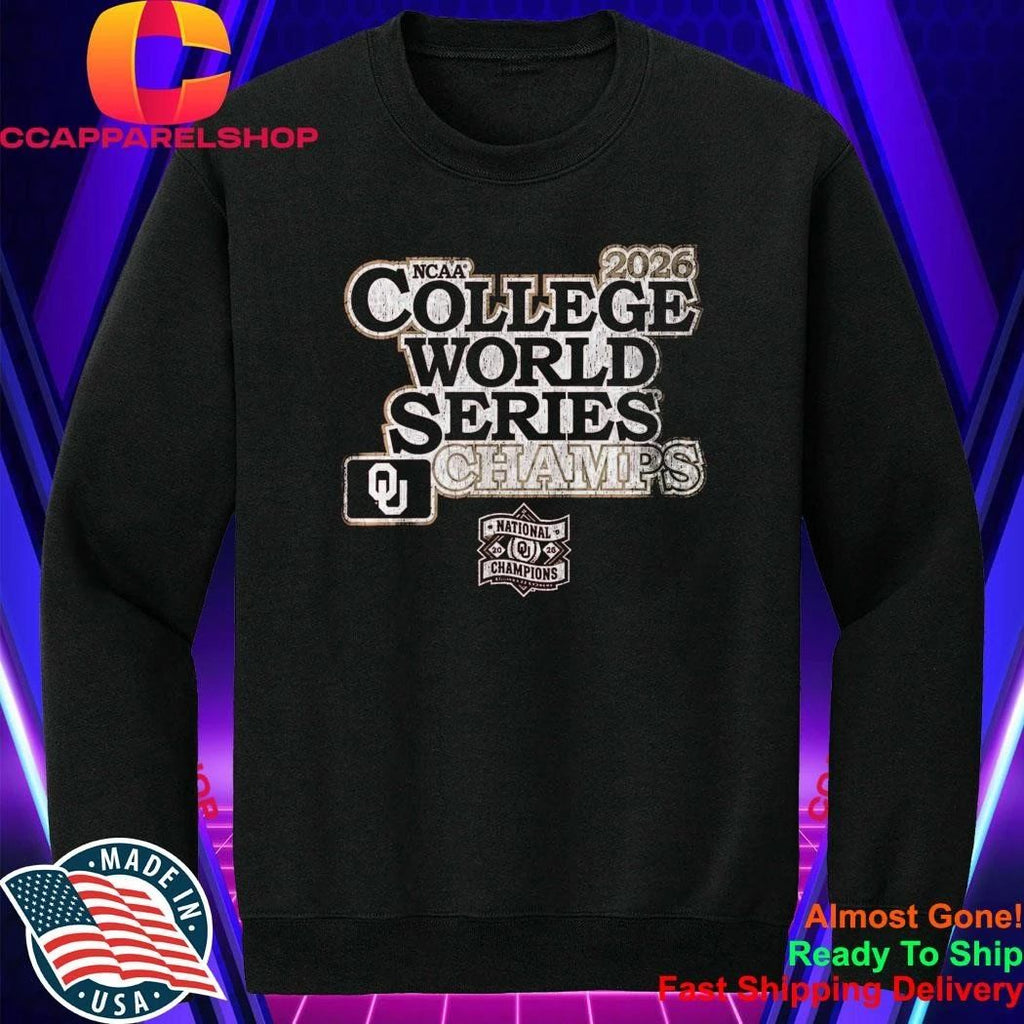 Oklahoma Baseball 2026 College World Series Champions Shirt