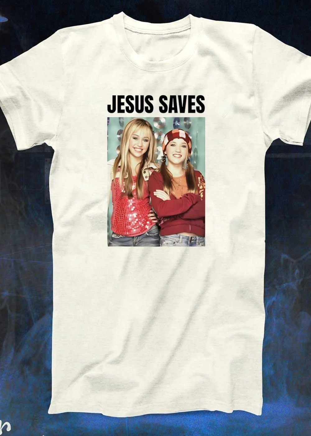 Jesus Saves Hannah Montana Miley Cyrus Emily Osment Shirt