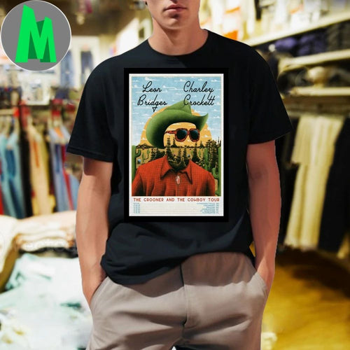 2025 Tour Leon Bridges & Charley Crockett The Crooner And The Cowboy Poster Shirt