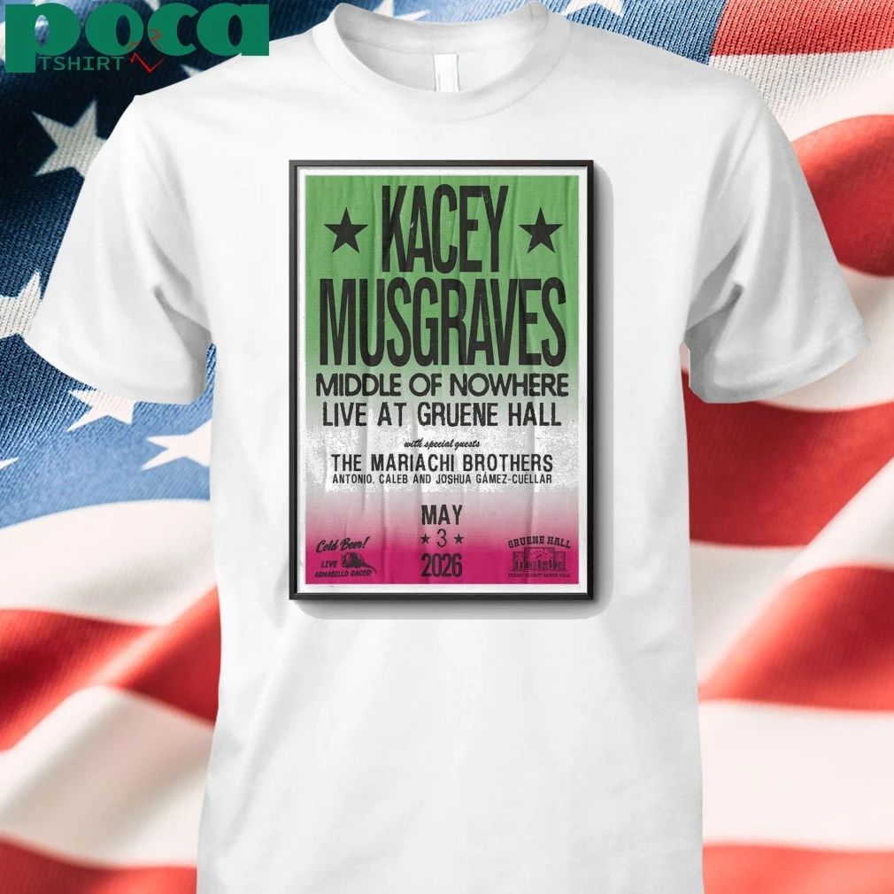 May 3 2026 Poster Kacey Musgraves New Braunfels, TX TOUR shirt