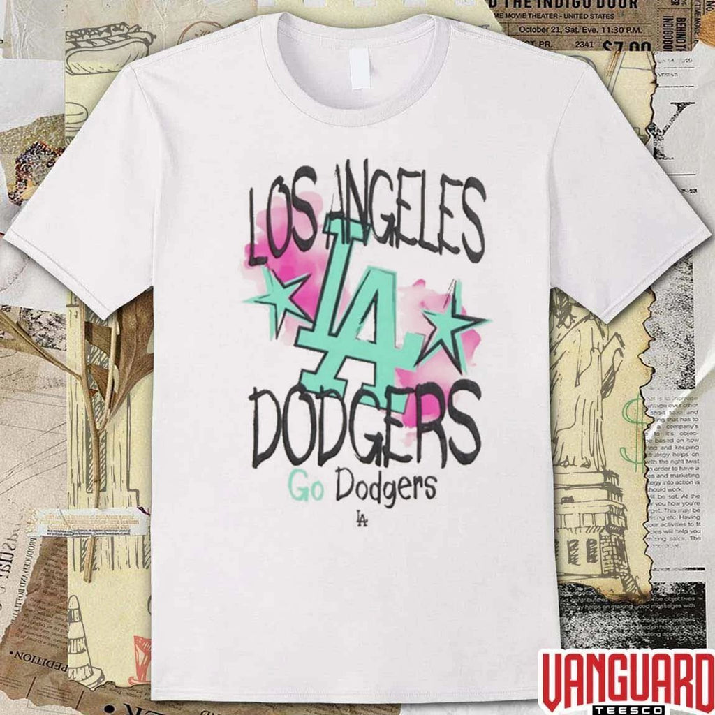 New Era LA Dodgers Watercolor Los Angeles Dodgers 2026 MLB Baseball t-shirt