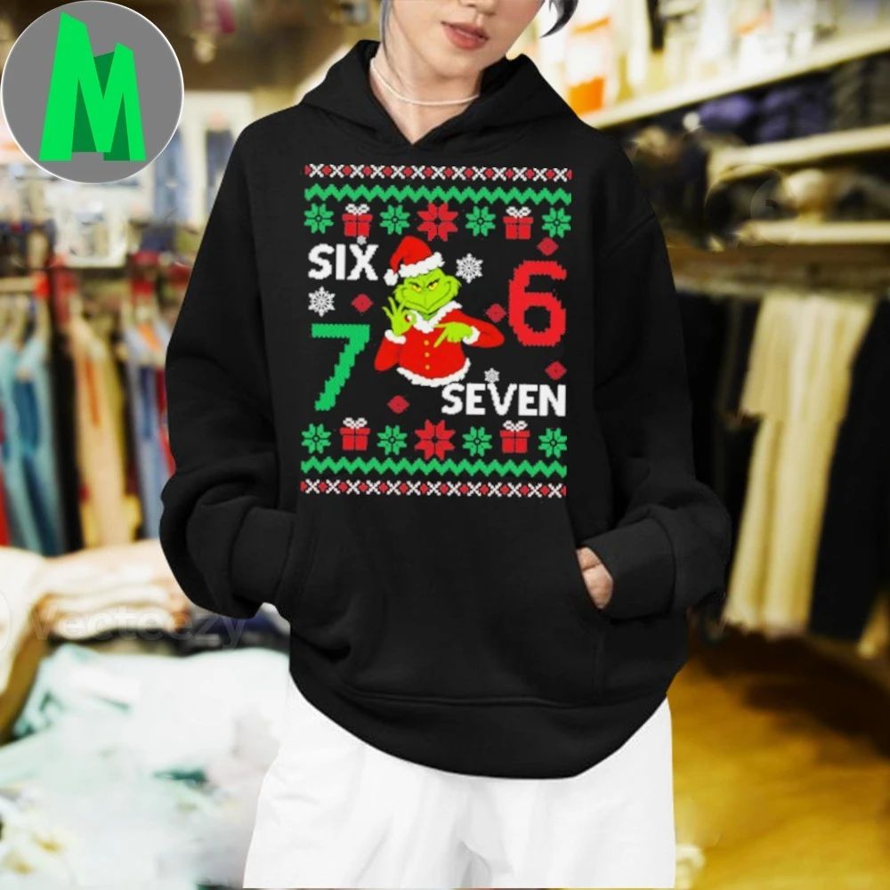 Six Seven Meme Grinch Ugly Sweater Shirt