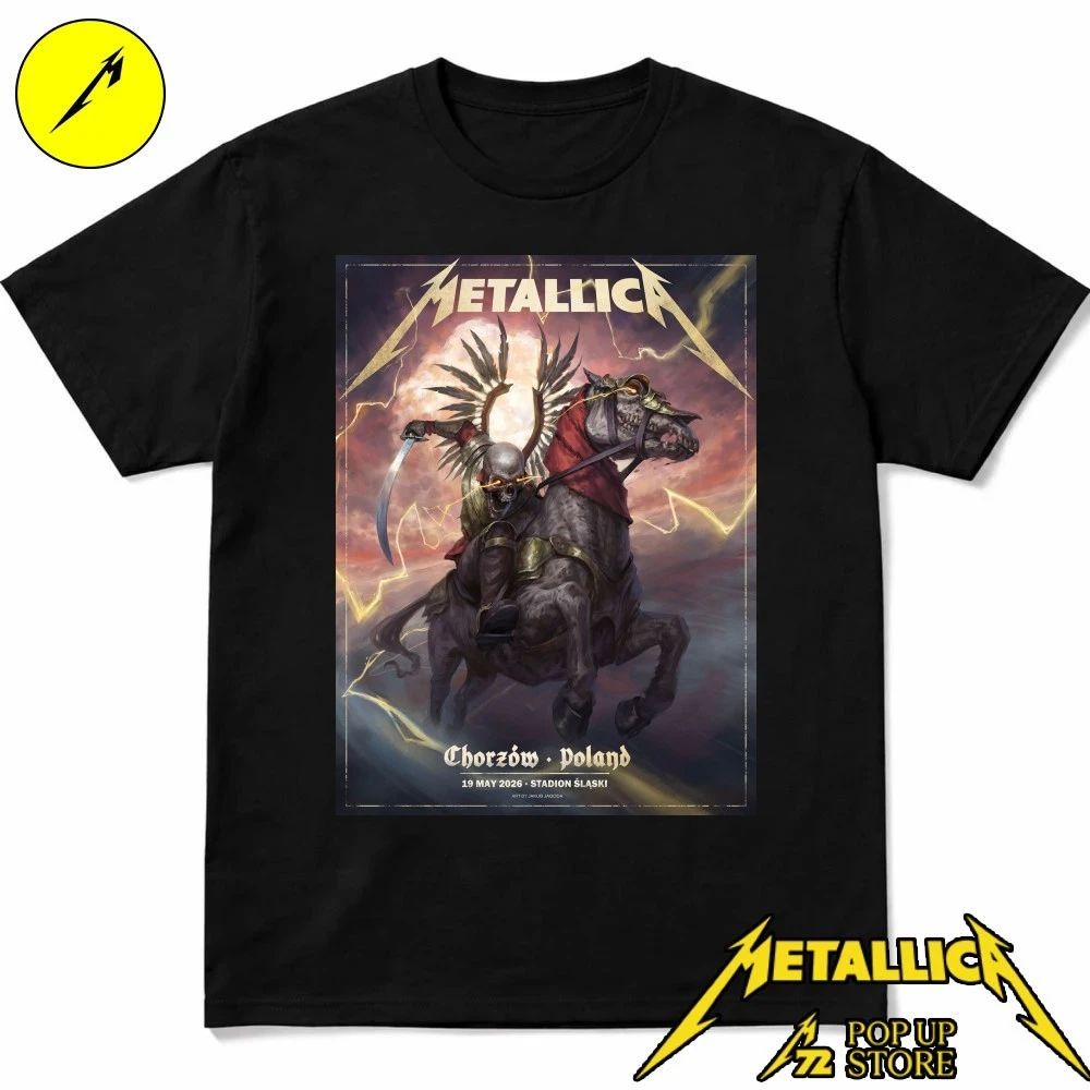 Metallica M72 Chorzów Winged Hussar Poster Art Shirt