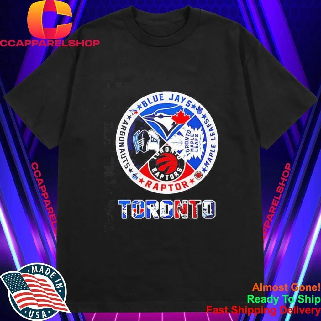 Toronto circle logo sports team Toronto Blue Jays Maple Leafs Argonauts Raptors Shirt