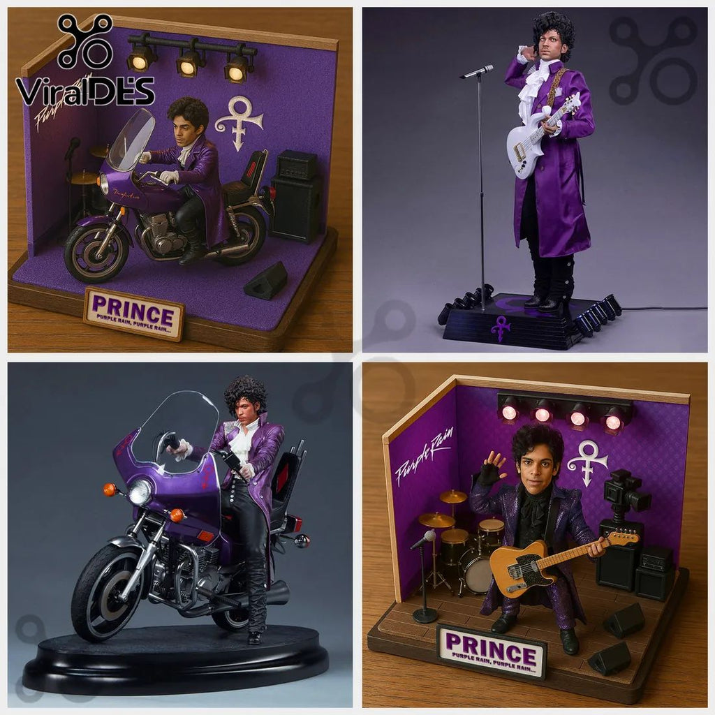 Prince Purple Rain Diorama Desktop Figurine