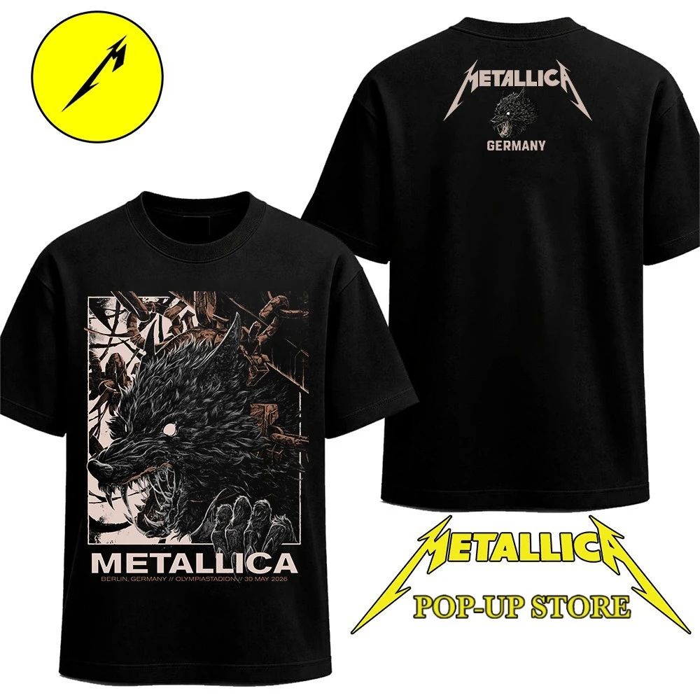 Metallica at Olympiastadion in Berlin, Germany, on May 30, 2026 Two Sided T-Shirt
