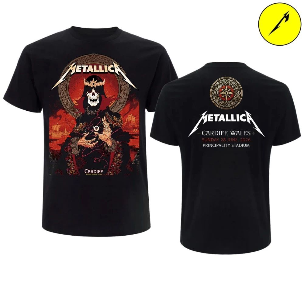 Metallica M72 Cardiff, Wales June 28 2026 Art By Peter Diamond Pop-Up Store T-Shirt