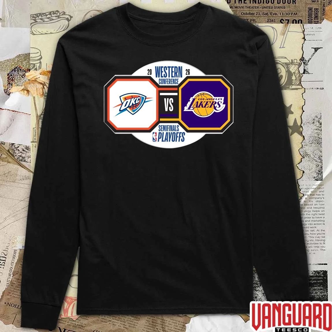 Oklahoma City Thunder vs Los Angeles Lakers 2026 NBA Playoffs Western Conference Semifinals t-shirt