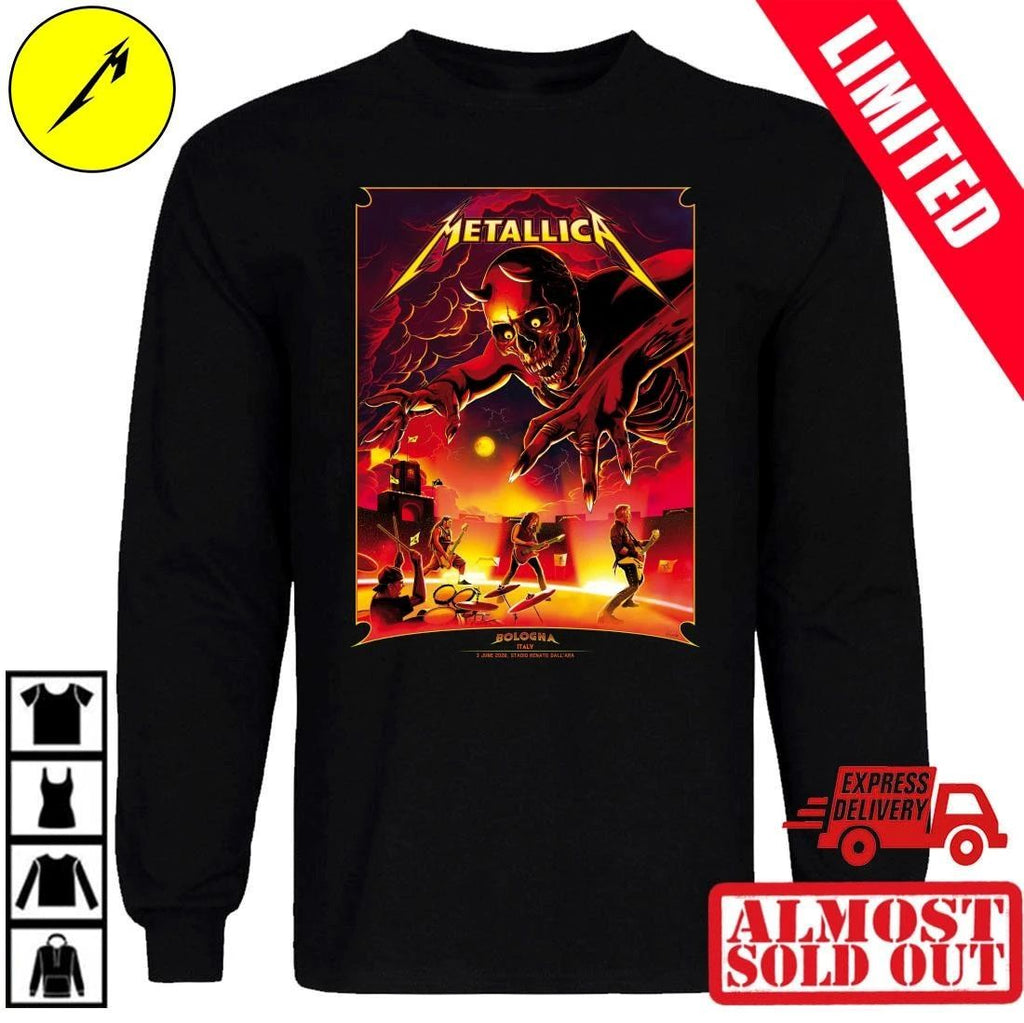 Metallica Pop-Up Shop Bologna Italy June 3 2026 Official Tee