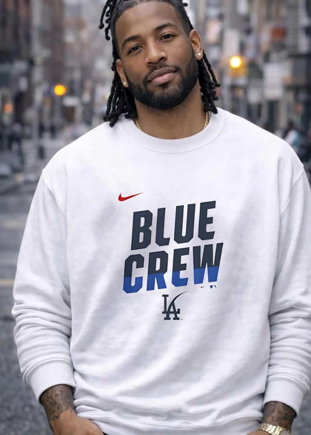 MLB Los Angeles Dodgers Blue Crew T-Shirt
