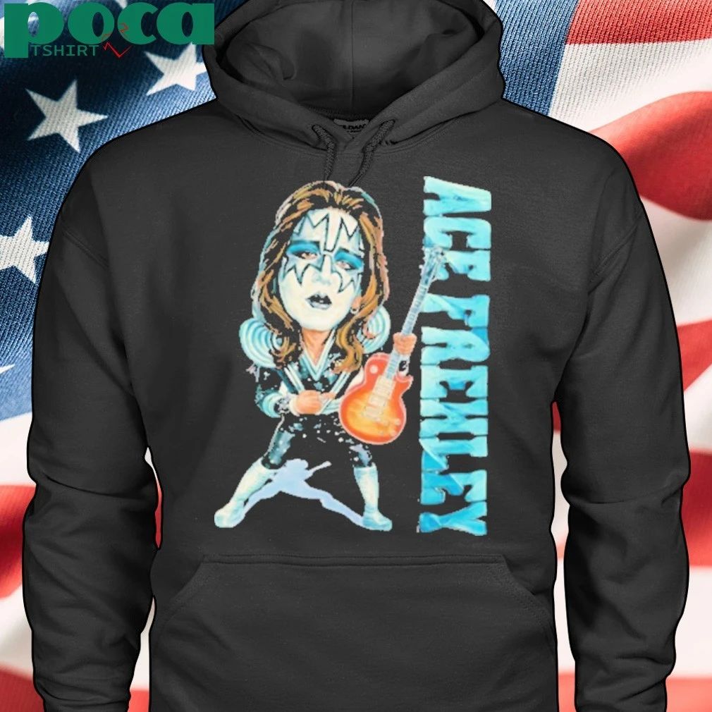 Ace Frehley Caricature with Guitar T-Shirt