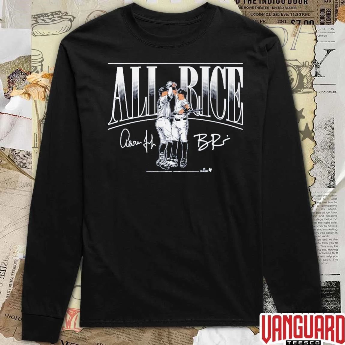 Aaron Judge And Ben Rice All Rice Signatures New York Yankees 2026 MLB t-shirt