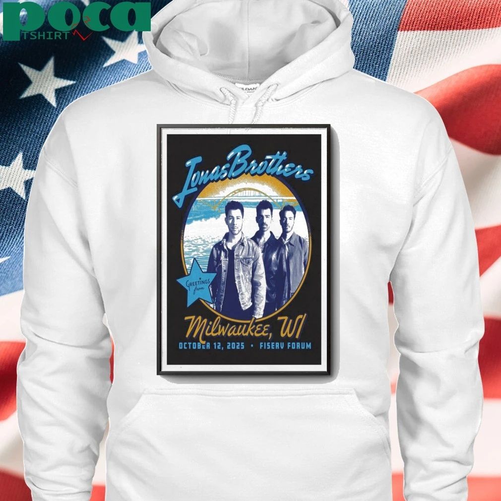 Jonas Brothers Oct 12 2025 Fiserv Forum. Milwaukee, WI Poster shirt