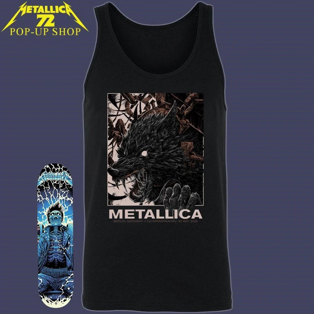 Metallica M72 Berlin Germany Mai 30, 2026 Olympiastadion Art By Collin Estrada T-Shirt